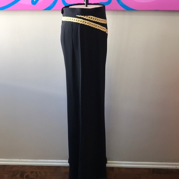 Moschino Couture Cartoon Black Wide Leg Pants - Picture 4 of 8